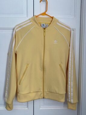 Adidas Pastel Yellow Track Jacket